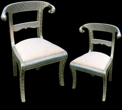 White Metal Chair