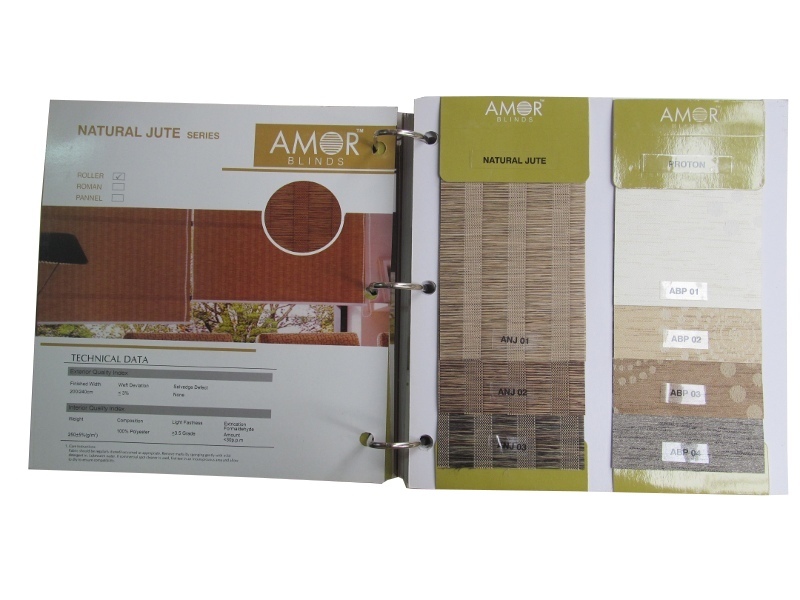 Natural Jute & Proton Roller Blind Shades