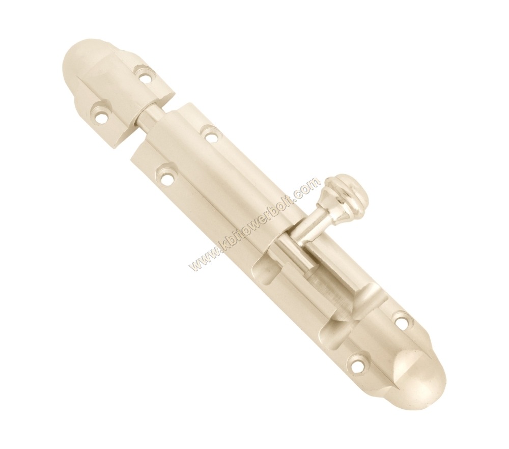 Brass Flower Tower Bolt Medium