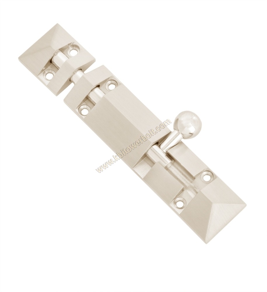 Brass Pyramid Tower Bolt Medium