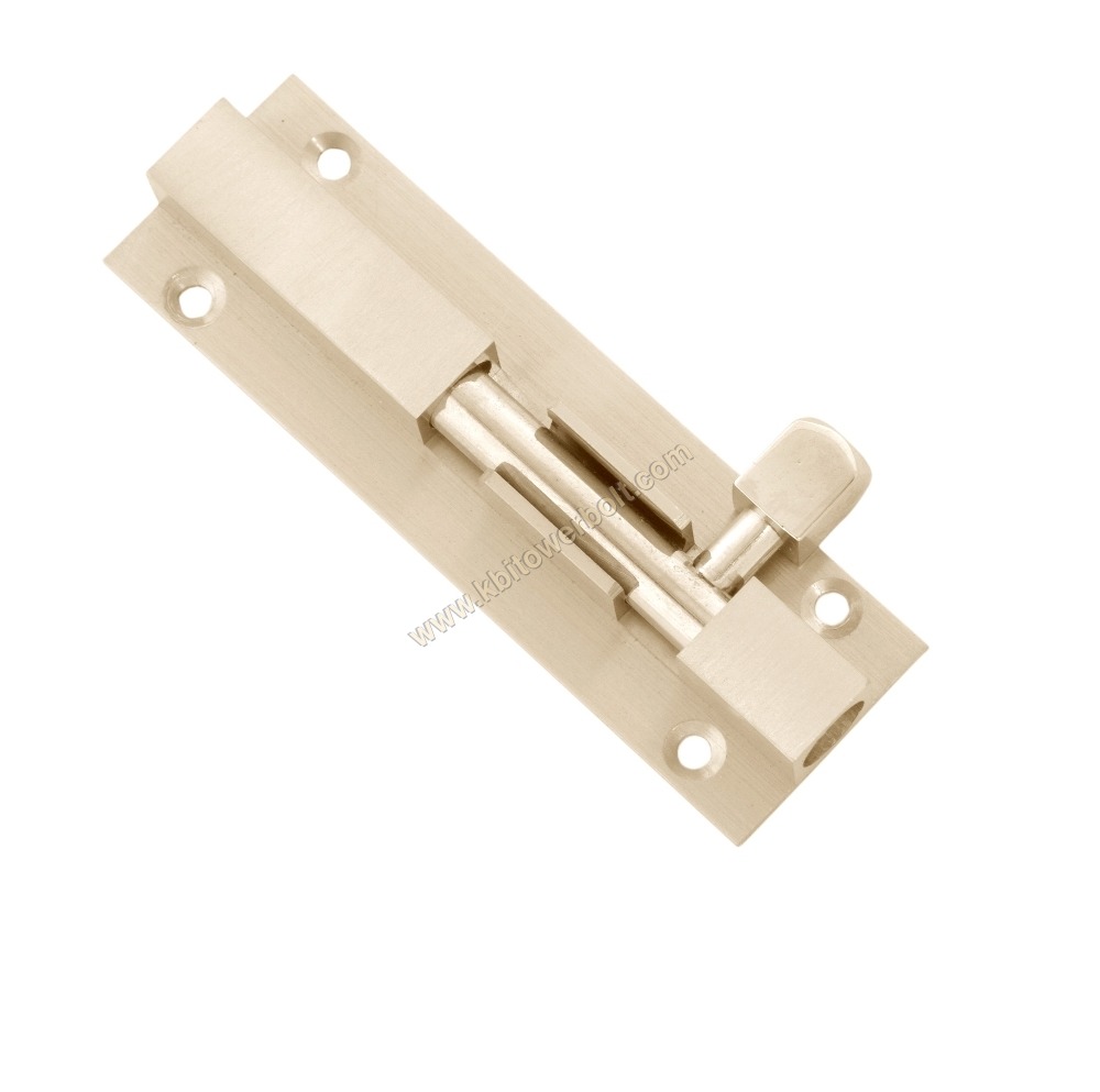 Brass Plain Square Tower Bolt