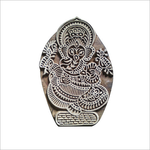 Wooden Ganesha Printing Block