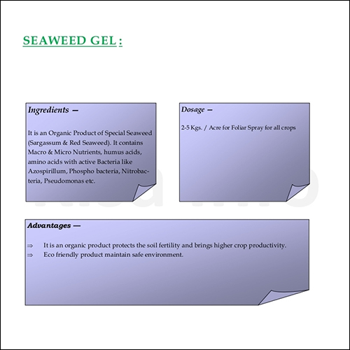 Seaweed Gel