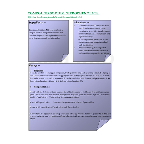 COMPOUND SODIUM NITROPHENOLATE