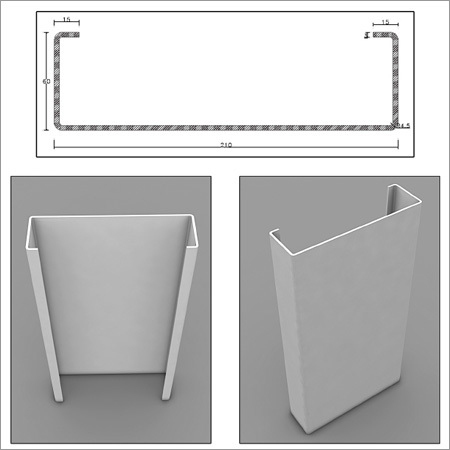 Aluminium M.S.Lip Channels