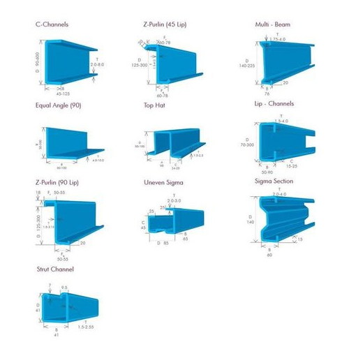 Aluminium Cold Forming Metal Sections