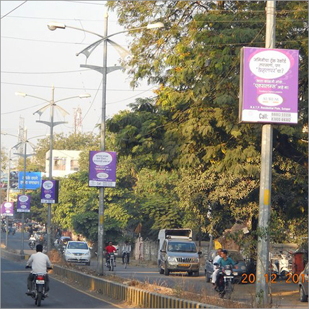 Pole Kiosk Advertisement