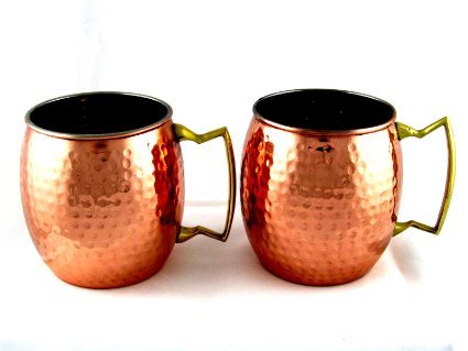 Hammered Copper Mugs
