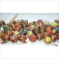 Papier Mache Christmas Balls