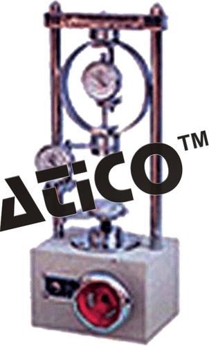 Unconfined Compression Test Apparatus - Spring Operated Load Frame for 38mm x 76mm Samples, Load Springs Set, Calibrated Mask, 50 Charts, Metal Carrying Case