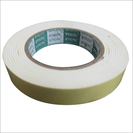 Double Side Tape - Foam, 1/2 inch Width, 0.03 inches Thickness, 164 feet Length, Yellow Color | Clean Removal, Durable, Easy Application, Strong Adhesion, Versatile