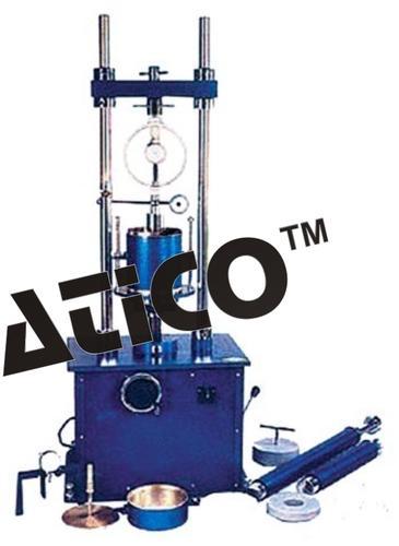 Universal Triaxial Cell (Stationary Bushing) - Perspex Chamber, 38-100mm Dia, 20Kg/Cm2 Fluid Pressure | Reinforced Chamber, Split Mould, Hinged Clamp