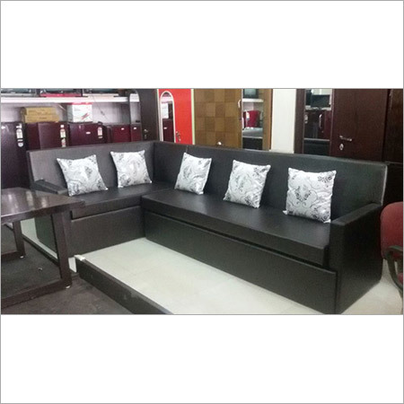 Sofa - Fabric & Wood, 7-9 ft Dark Gray Sectional Sofa | Comfortable Seating, Durable Frame, Easy Assembly, Space Saving, Stylish Design