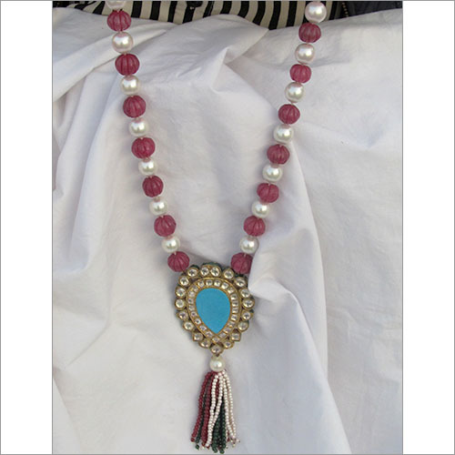 Reversible Pendant Ruby Necklace