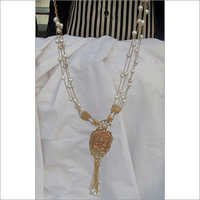 Gold Chain Pearl Necklace