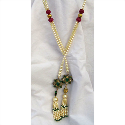 Reversible Pendant Pearl Necklace