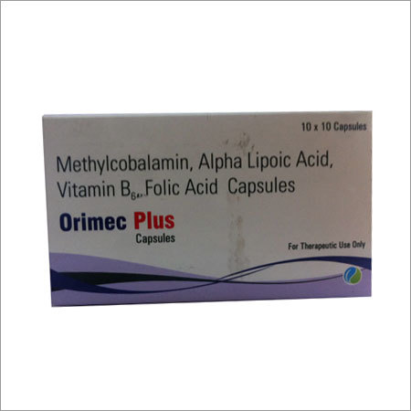 Methylcobalmin,Alpha Lipoic Acid, Vitamin B6,Folic Application: Oral