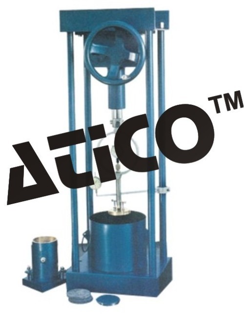 Swell Testing Apparatus - Gun Metal 100 mm Dia Mould, 1000 ml, 5 Tons Hand Operated Loading Unit | High Sensitivity 250 kg Proving Ring, 0.01 mm Dial Gauge