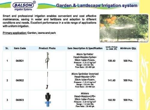 Landscape Irrigation System