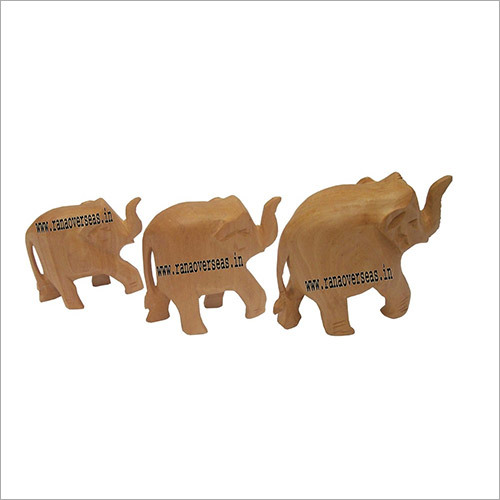 Wooden Plain Elephants Sets
