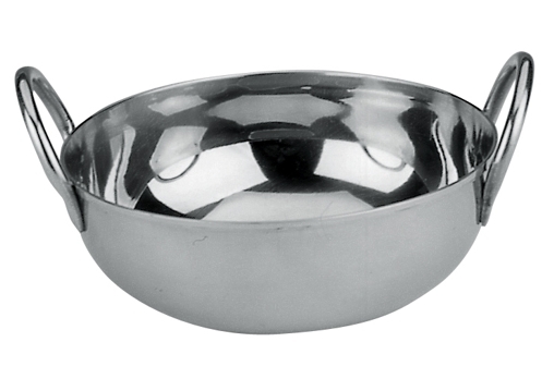 Stainless Steel Kadai - Round Design, Polished Finish, Silver Color | Durable, Rust-Free, Ideal for Commercial and Residential Kitchens