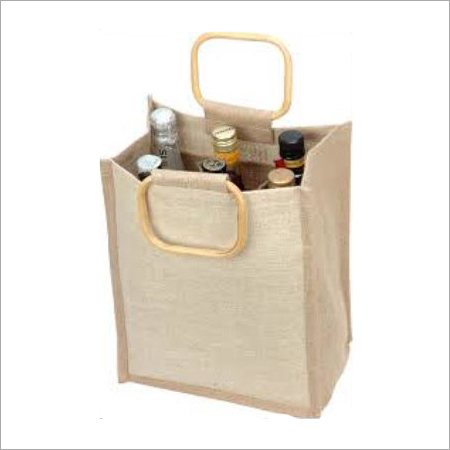 Multi Bottle Jute Wine Bag
