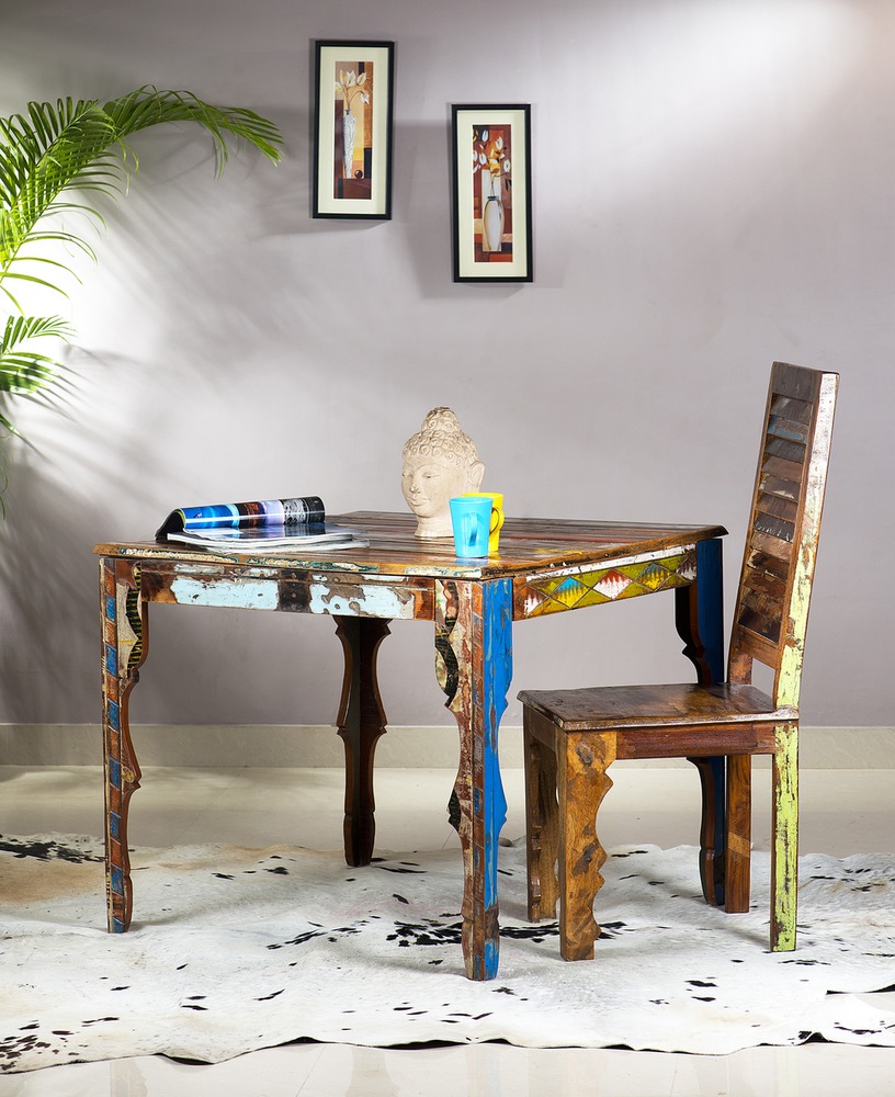 Reclaimed Wooden Furniture- Center Table & Chair