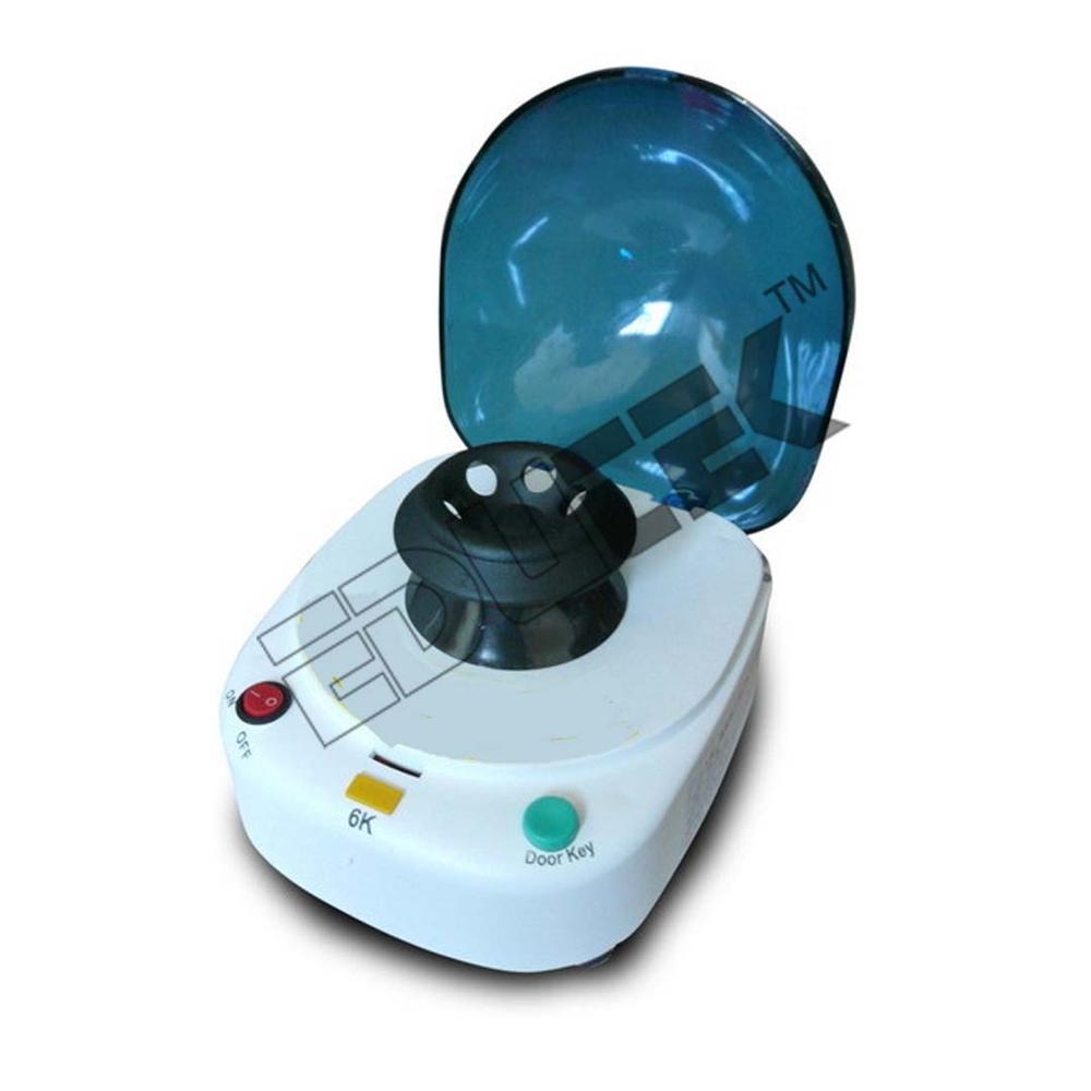 Centrifuge - Plastic & Metal, 5.0 x 6.5 inches, 220-240V Power, 4000 RPM, 8 Tube Capacity | Portable Design, LED Indicator, Semi-Automatic Operation
