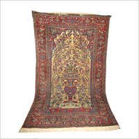 Antique Kashmiri Carpets - Wool, Variable Dimensions, Red | Handwoven, Hand-knotted, Durable, Decorative, Traditional