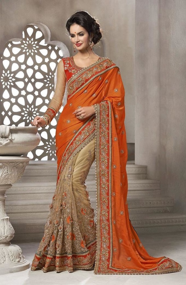 Owomaniya Georgette Designer Saree
