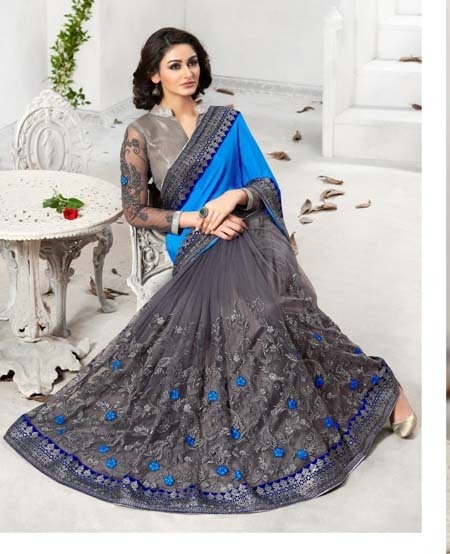 Owomaniya Georgette Designer Saree