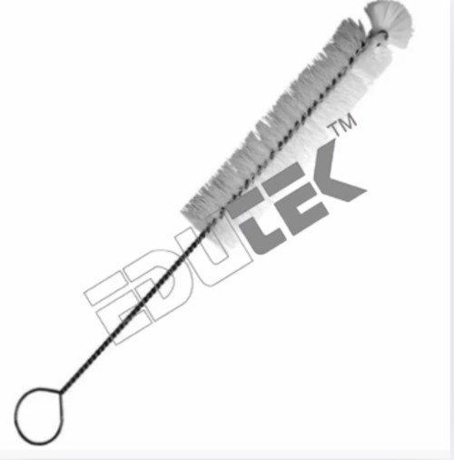 Burette Brush - Hard Nylon Bristles On Twisted G.i. Wire, 15x150 Mm Head, 900 Mm Overall Length