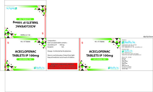 100 mg Aceclofenac Tablets IP