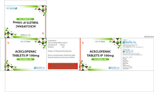 100 Mg Aceclofenac Tablets Ip Cool & Dry Place