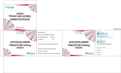 Acetazolamide Tablets Medicine Raw Materials