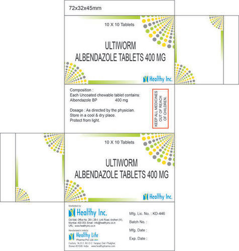 Albendazole Tablets Bp 400 Mg Medicine Raw Materials