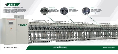 Chenille Yarn Machine - High-Quality Durable Fibers | Efficient Production Speed, User-Friendly Design, Versatile Yarn Thickness