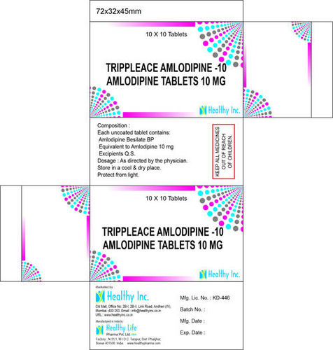 10 mg Amlodipine Tablets IP