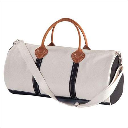 Canvas Duffle Gym Bags - Canvas, H-30 CM W-30 CM G-10 CM | Modern Design, Short Handles, Zipper Closure, Customized Options Available