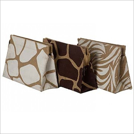 Natural Color Ballard Jute Cosmetic Bags