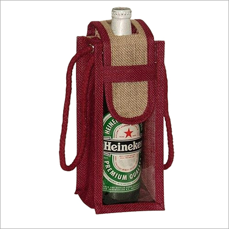 Brown Jute Wine Gift Bags