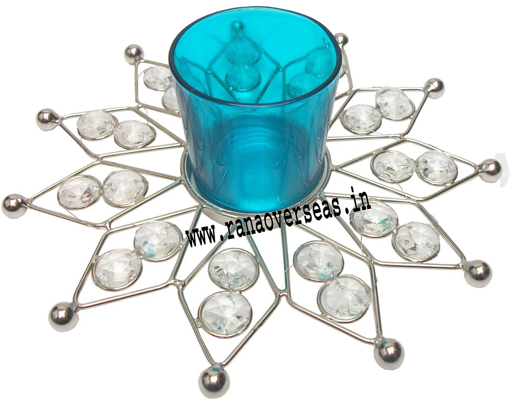 Blue Diamond Glass Votives T Light Holder Dgv-12