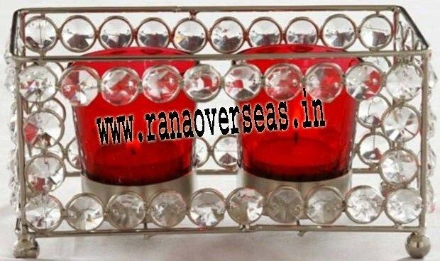 Diamond Glass Votives T Light Holder DGV-18