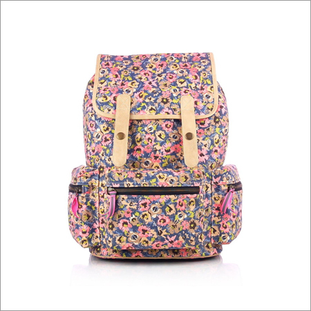 Multi Floral Backpack with Laptop Protection