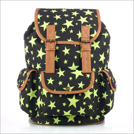 Neon Green Star Backpack
