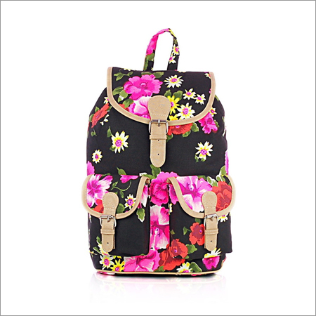 Neon Floral Backpack