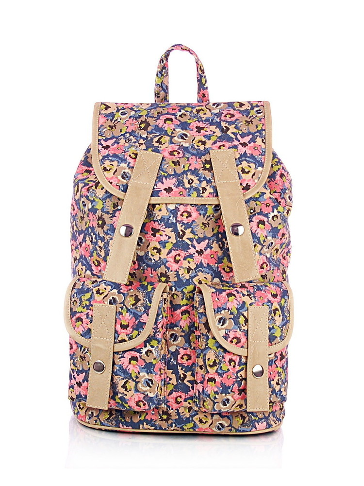 Multi Floral Backpack