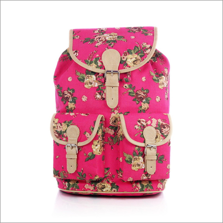 Pink Floral Backpack