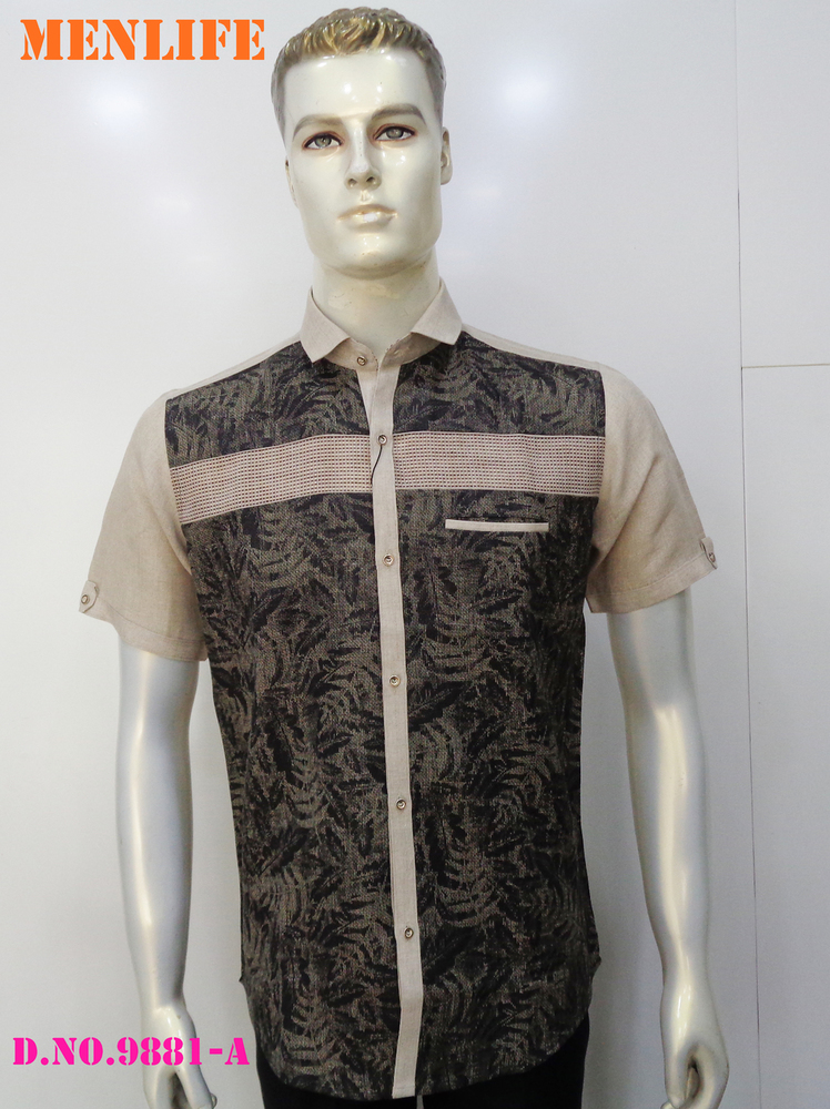Men khadi Printed Shirts
