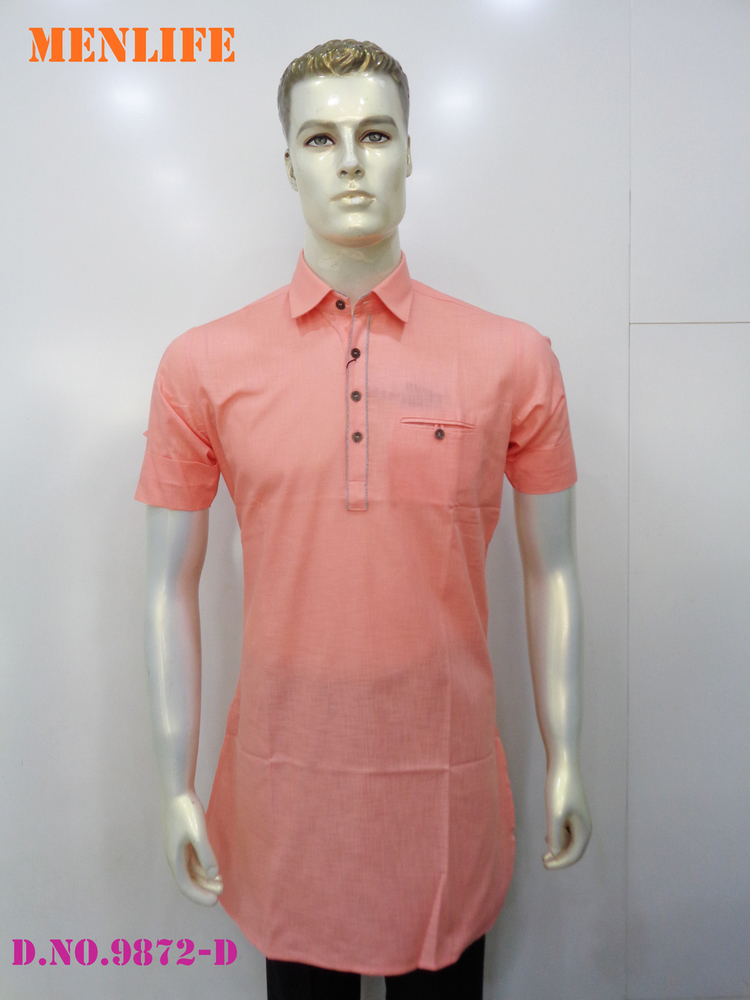 Men Linen Long Kurta